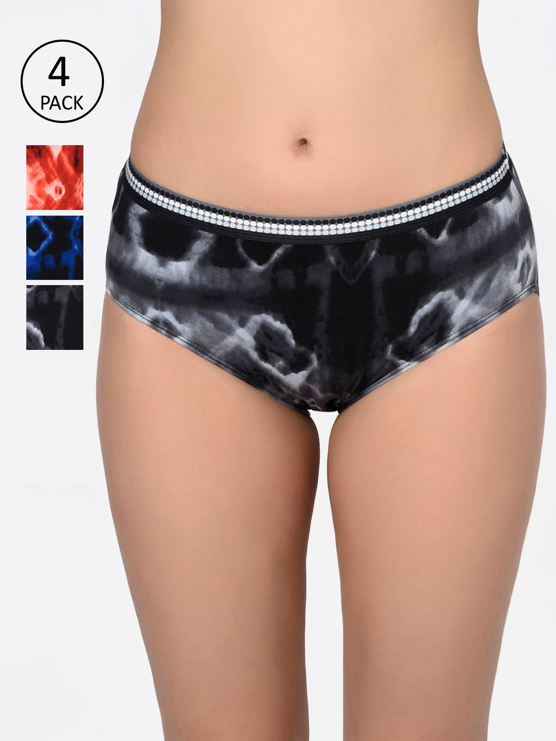 Bodycare Women Pack Of 6 Assorted Hipster Briefs 6653-6pcs