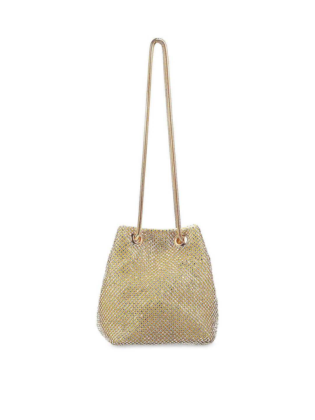 Mochi Gold-Toned Embellished Potli Bag