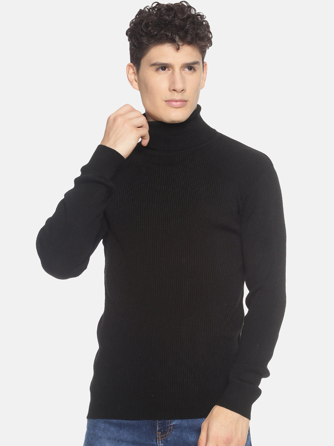 513 Men Black Ribbed