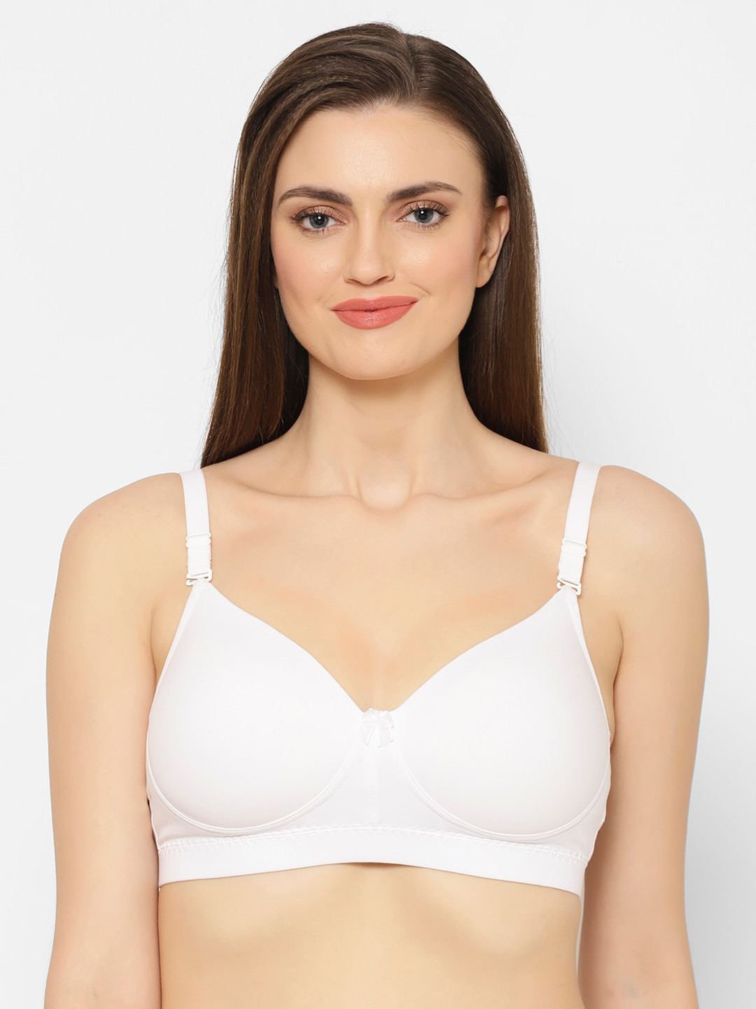 Floret Non-Wired Padded Seamless Pushup T-Shirt Bra with Regular and Transparent Straps