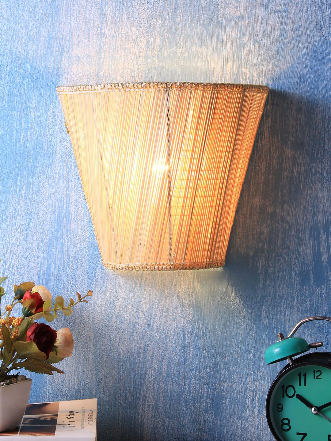 Devansh Beige Solid Contemporary Flush Mount Light