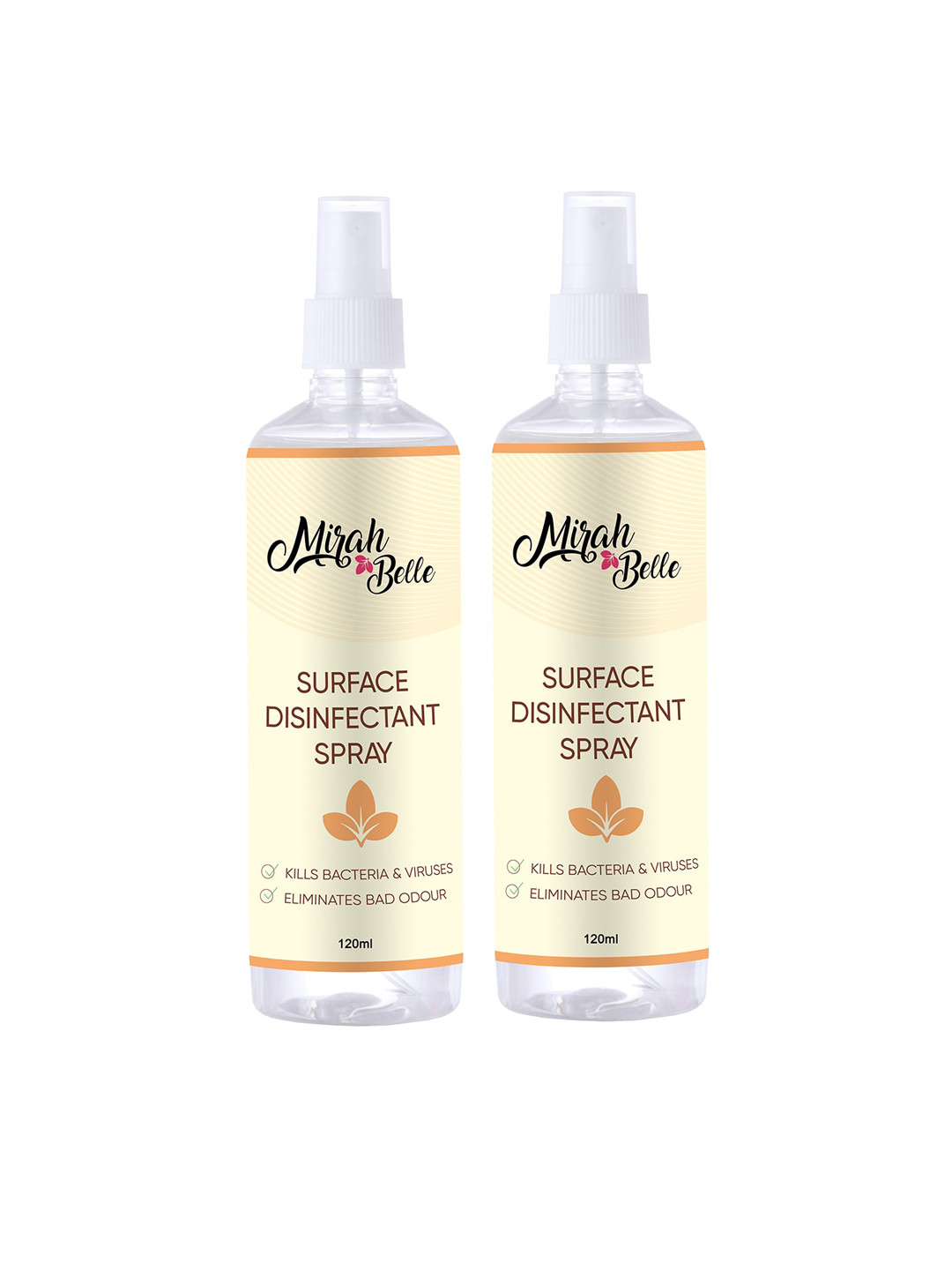 Mirah Belle Surface Disinfectant Spray (Pack of 2-120 ML)