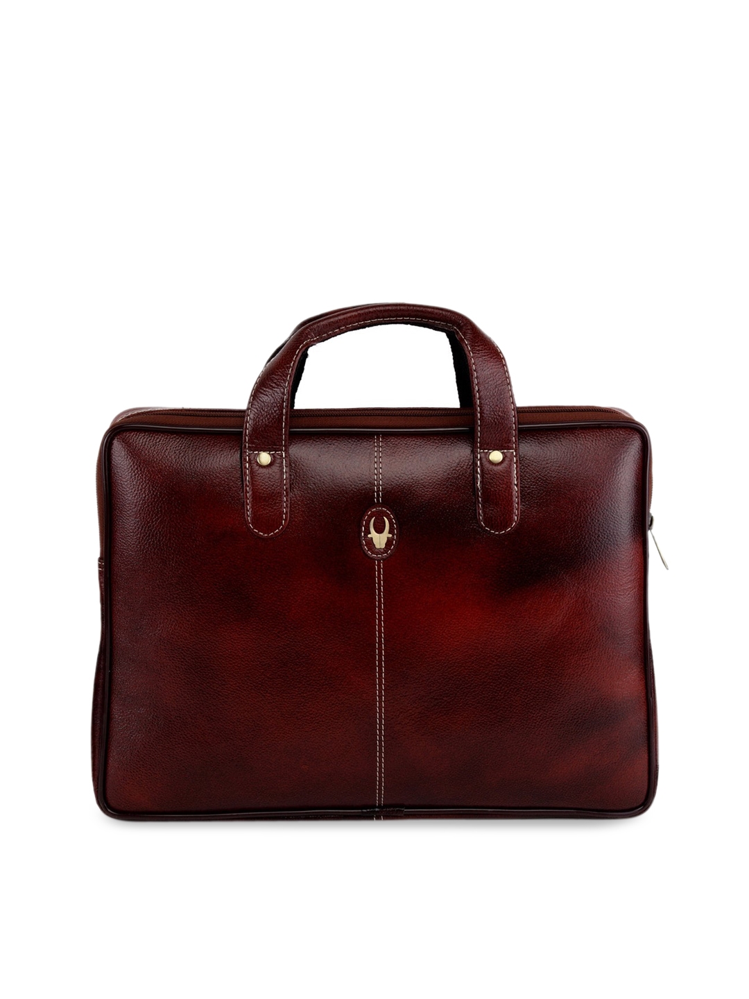 WildHorn Men Maroon Solid 14 Laptop Bag