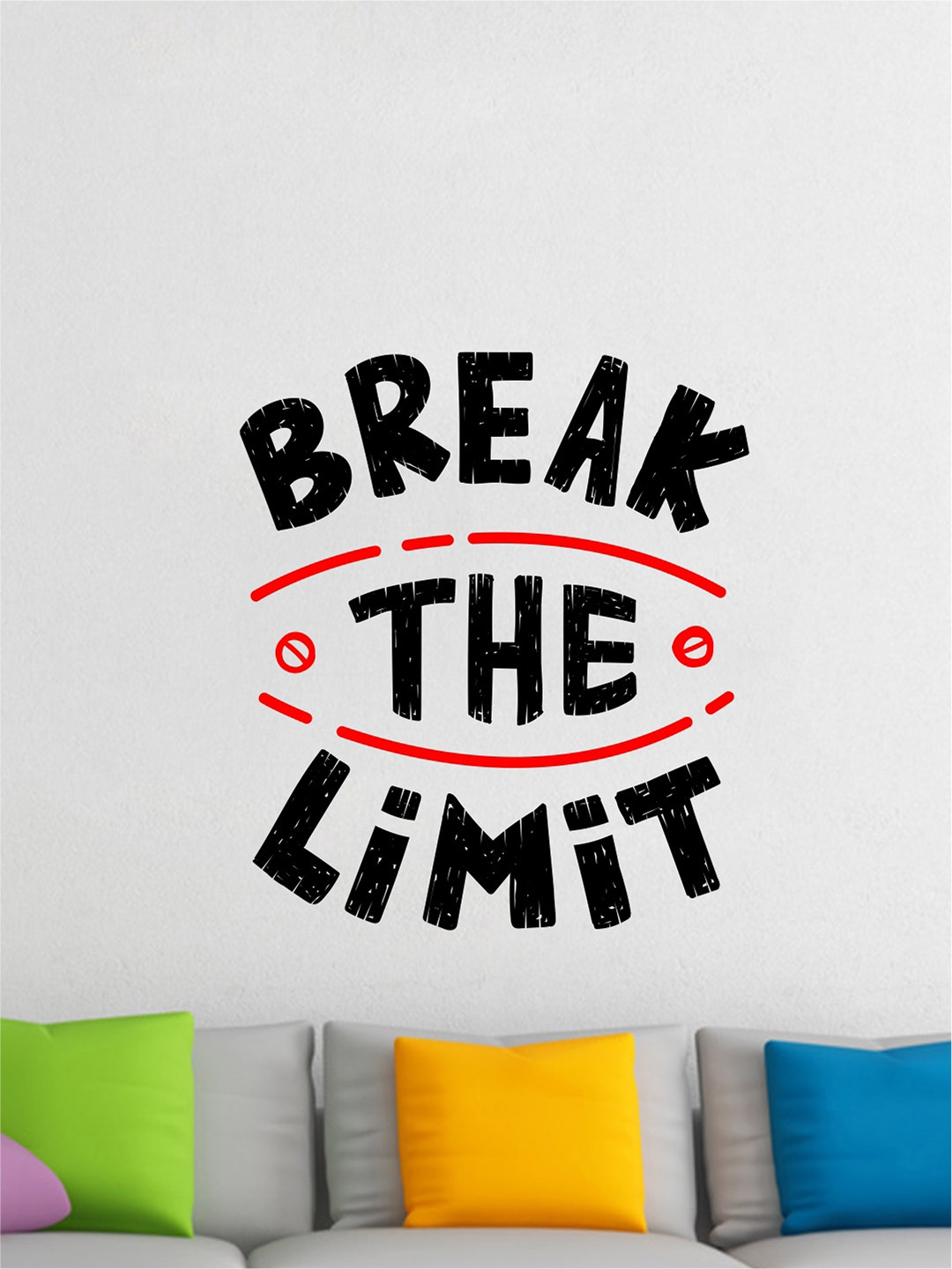 rawpockets Black & Red Break The Limit Wall Stickers