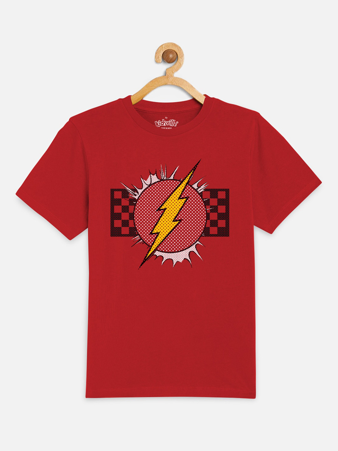 Kids Ville Flash featured Red Tshirt for Boys