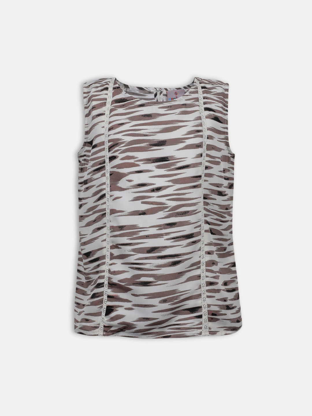 Oxolloxo White Animal Printed Top