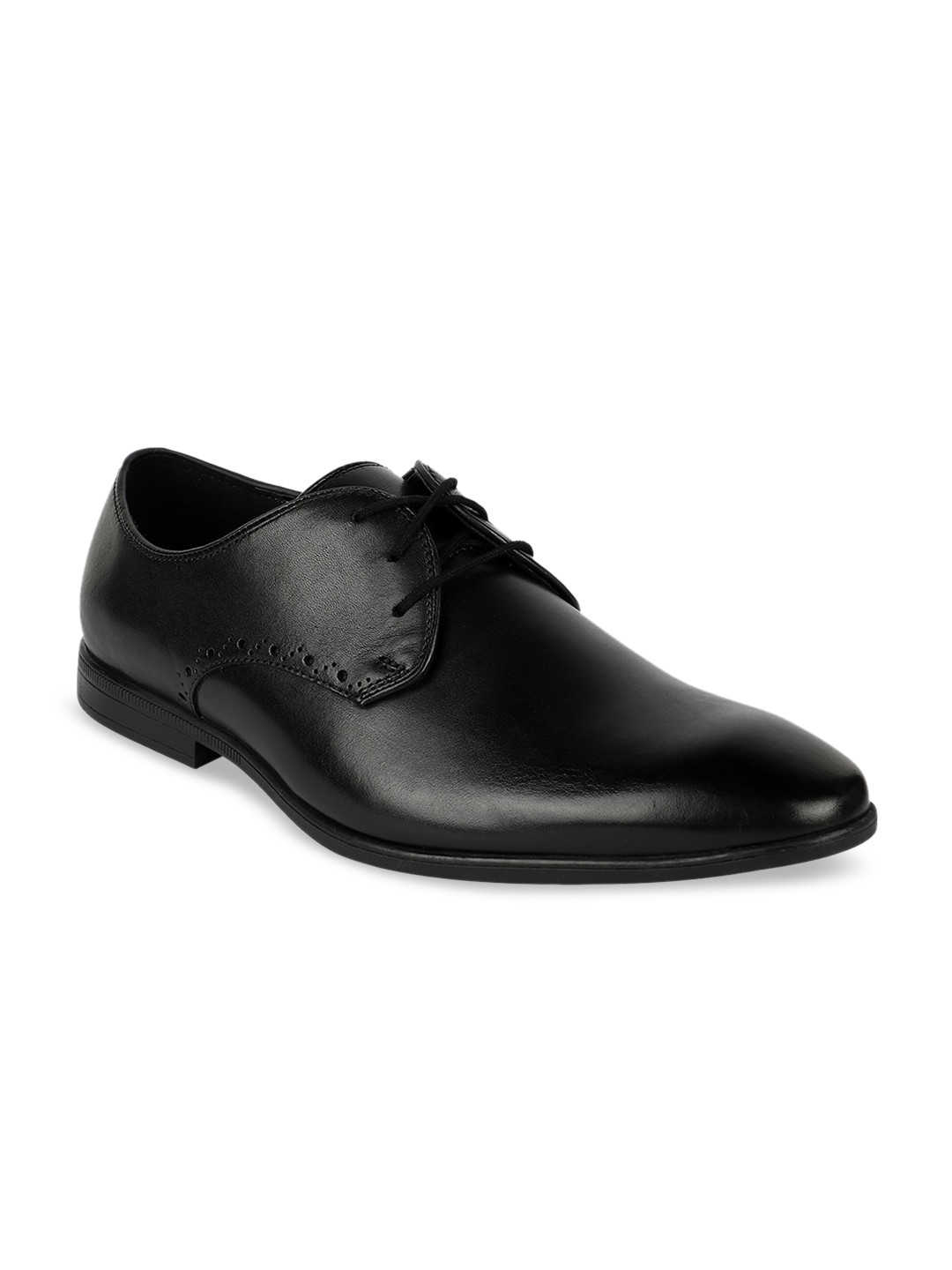 Clarks Men Black Solid Formal Derbys