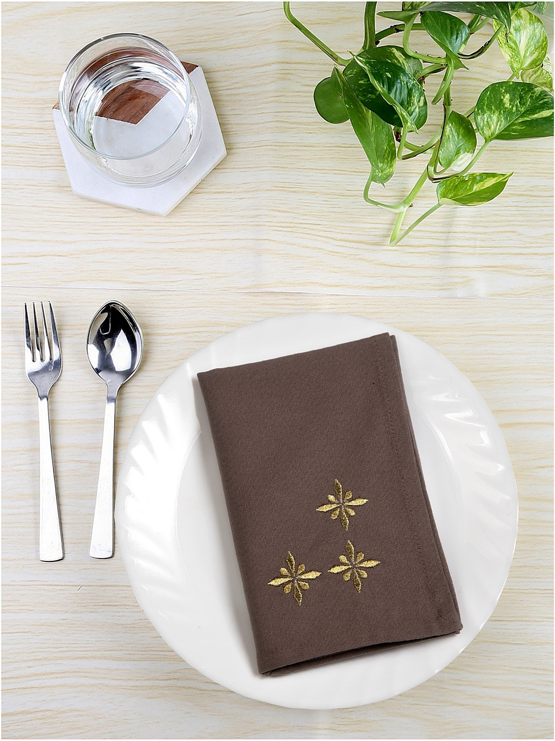 BLANC9 Blingy Lights Embroidered Table Napkin