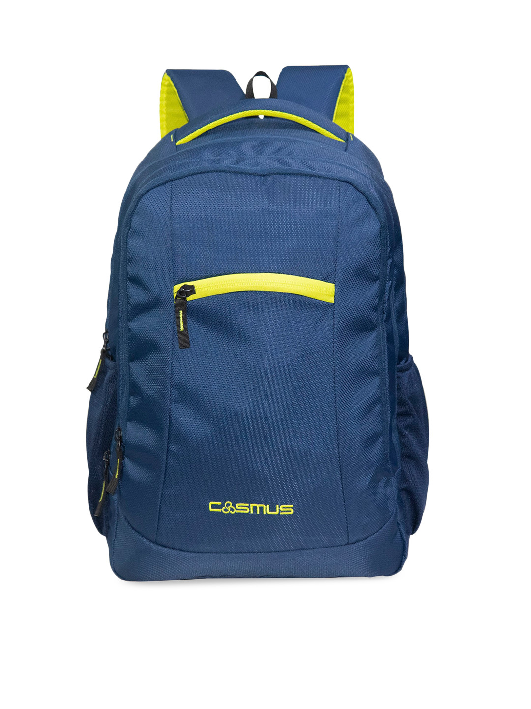 COSMUS Unisex Blue & Yellow Solid Backpack