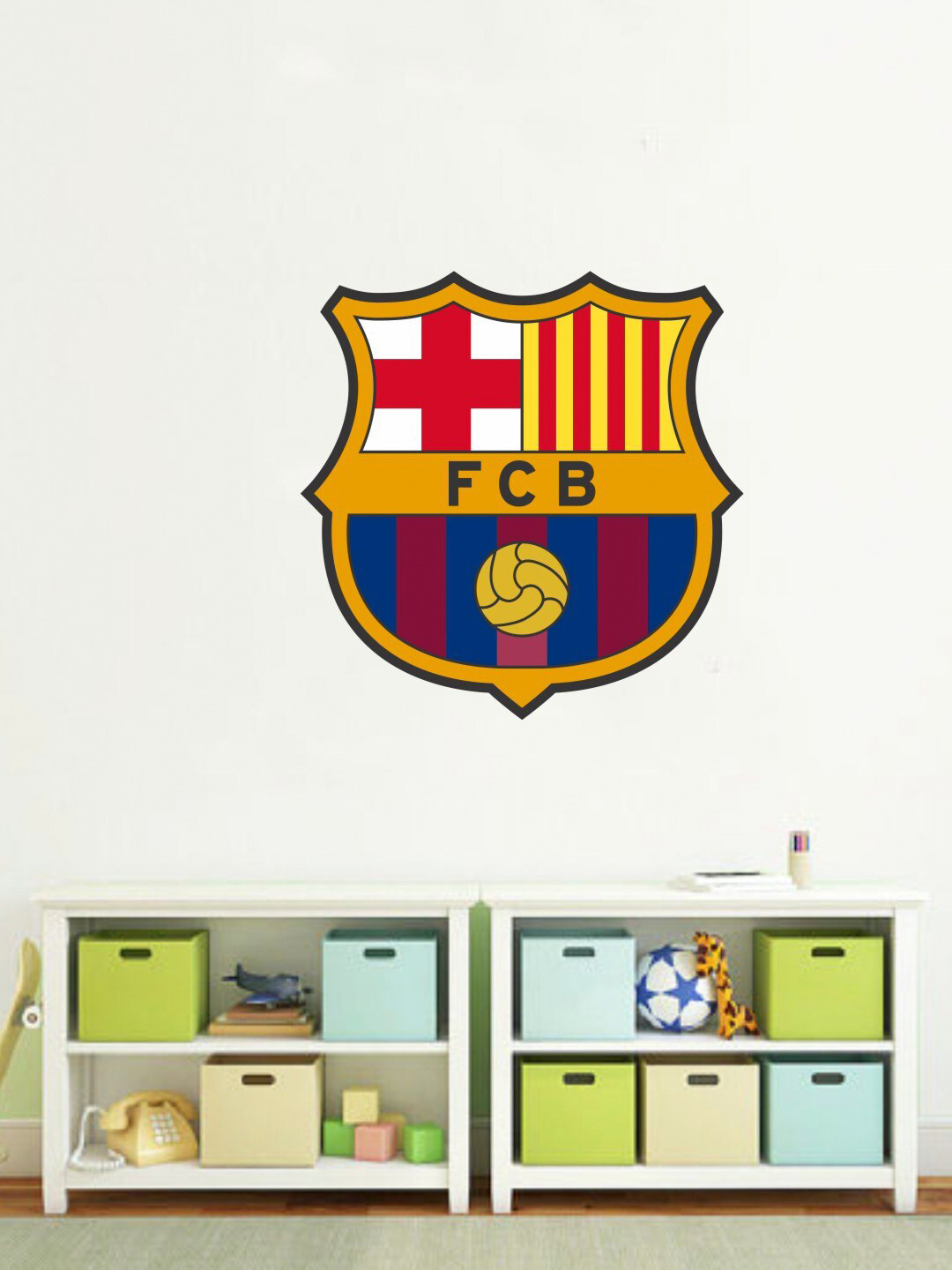 rawpockets Red & Yellow FCB Wall Sticker