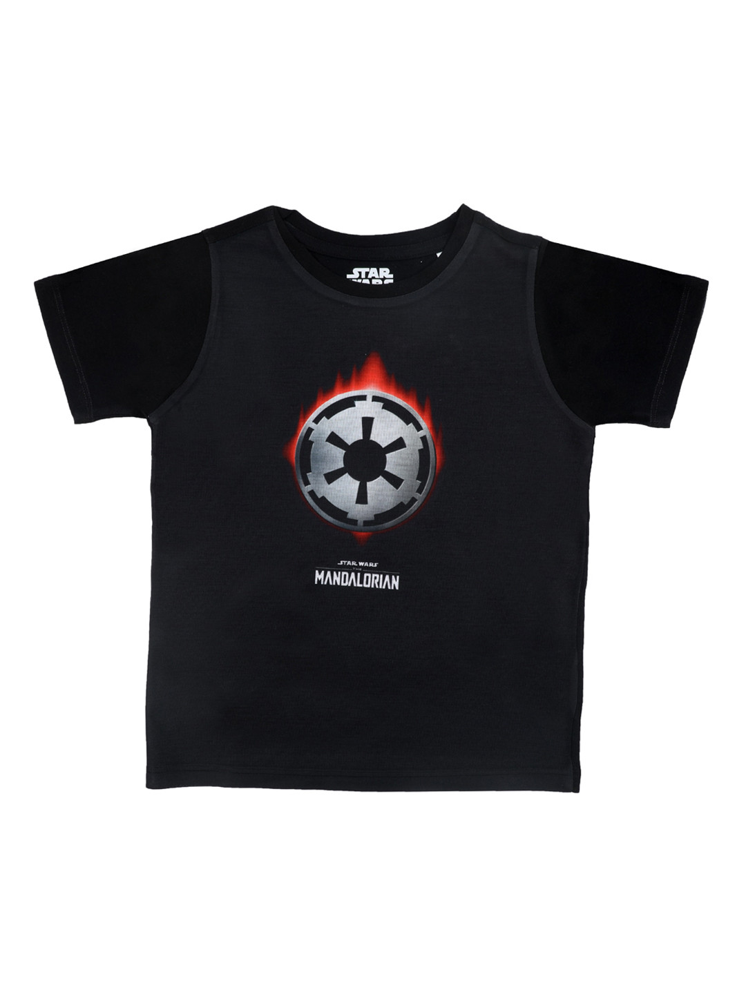 STAR WARS Boys Black Printed Round Neck T-shirt
