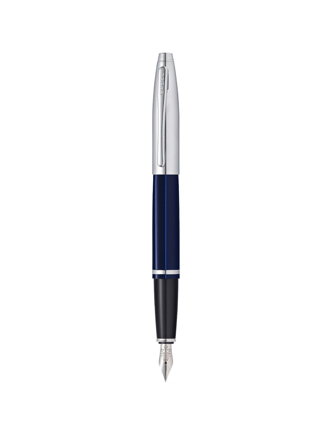 Cross Chrome and Blue Lacquer Calais Fountain Pen