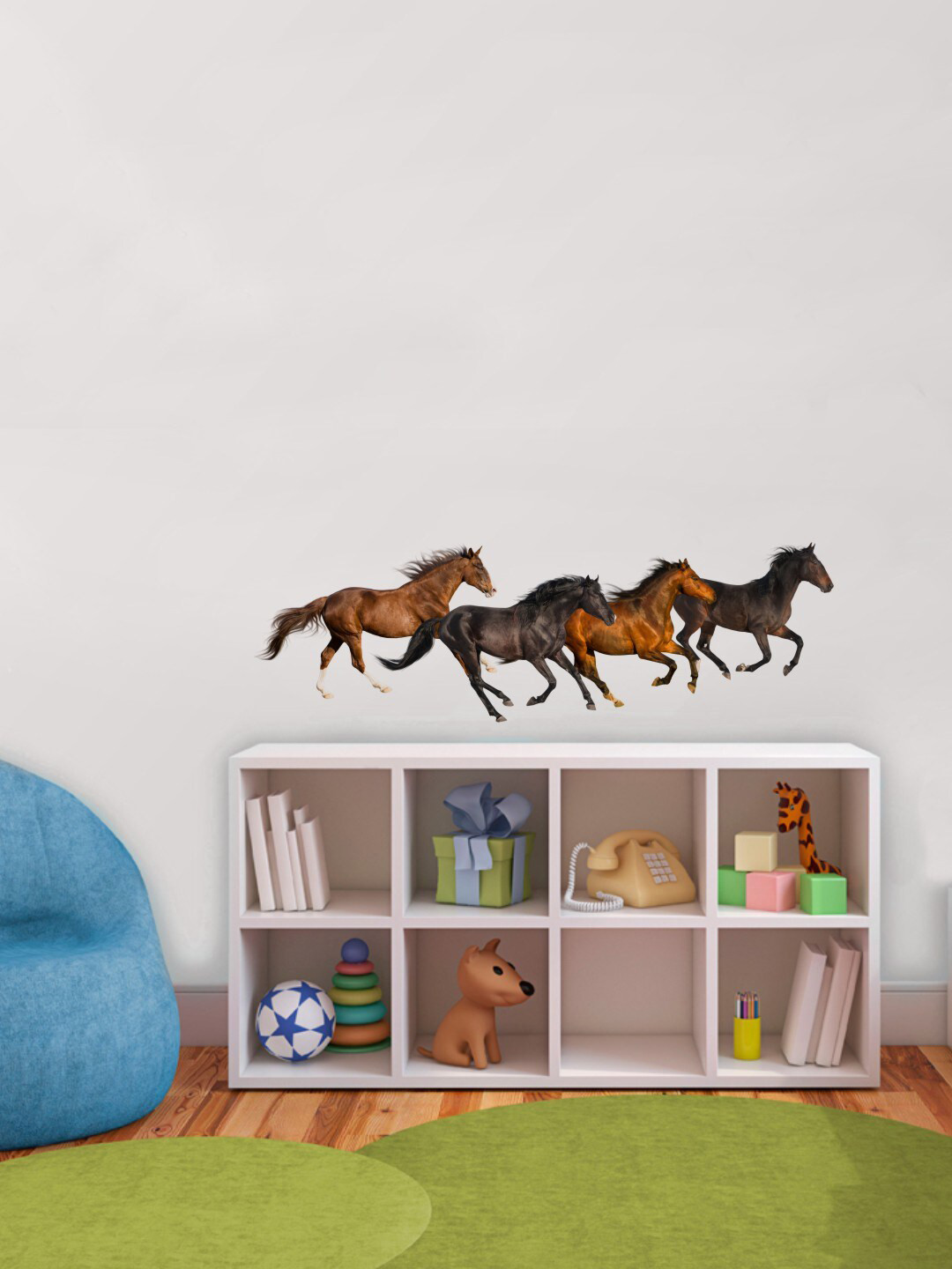 rawpockets Brown & Black The Horse Family Wall Sticker