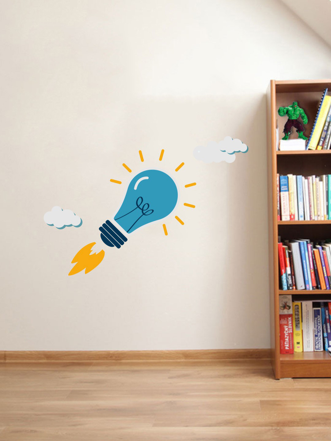 rawpockets Blue & Yellow Office: Start Up Innovative Idea Wall Sticker