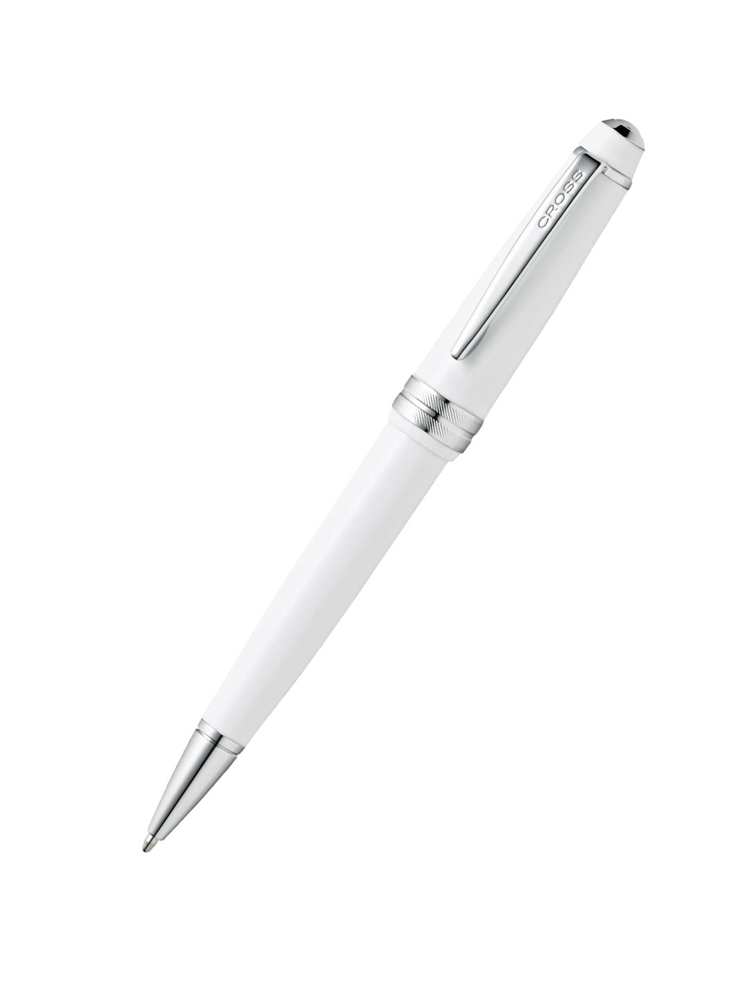 Cross Polished White Resin Bailey Light Ballpoint Pen