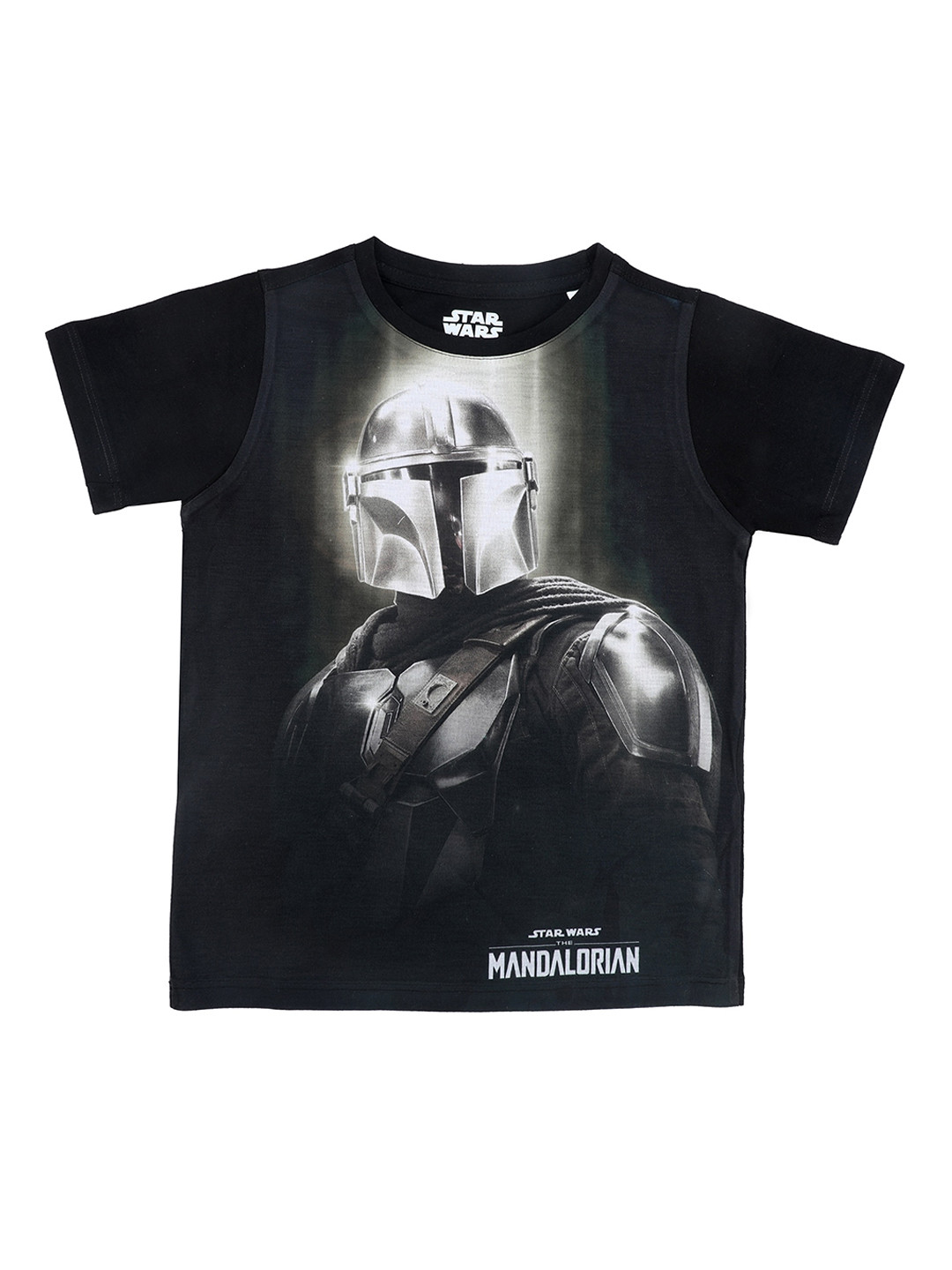 STAR WARS Boys Black Printed Round Neck T-shirt