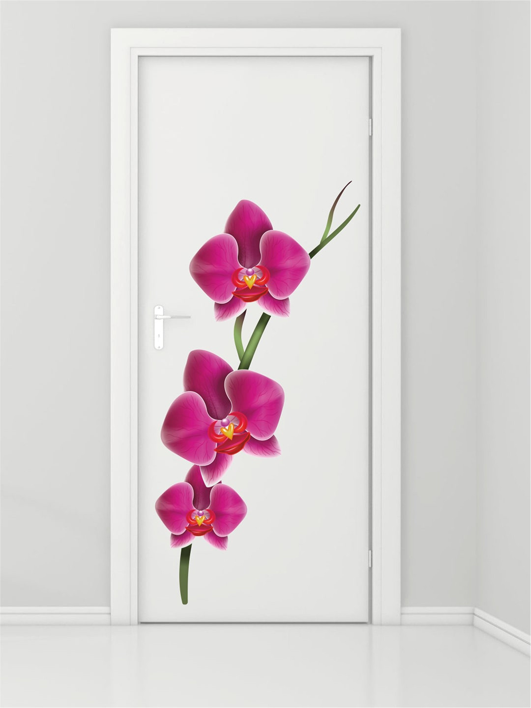 Rawpockets Purple & Green Flower Wall Sticker