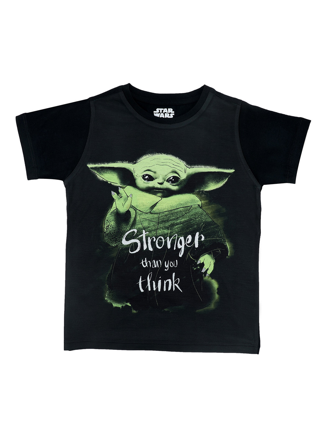 STAR WARS Boys Black Printed Round Neck T-shirt