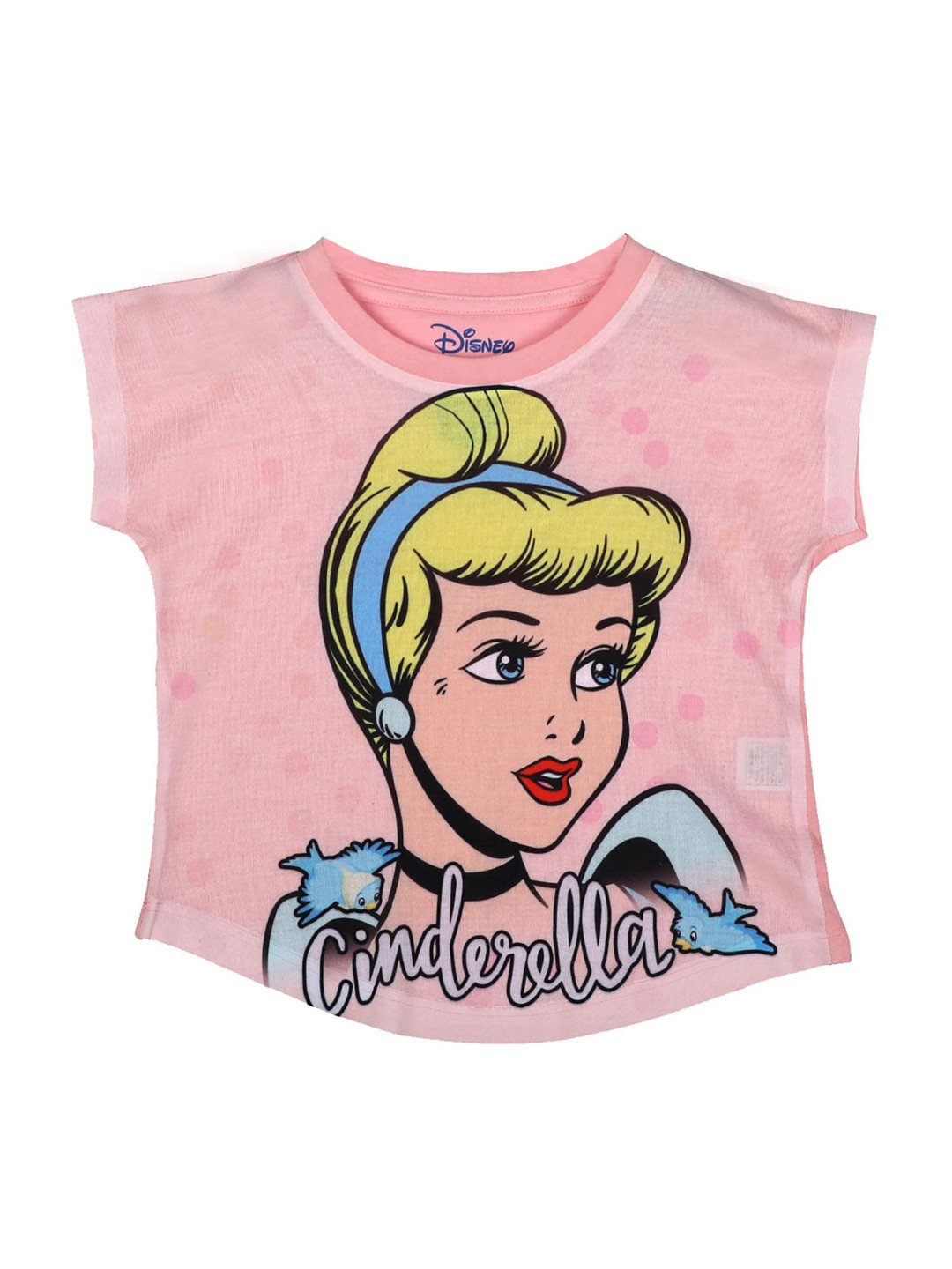Disney Princess Girls Pink  Printed Top