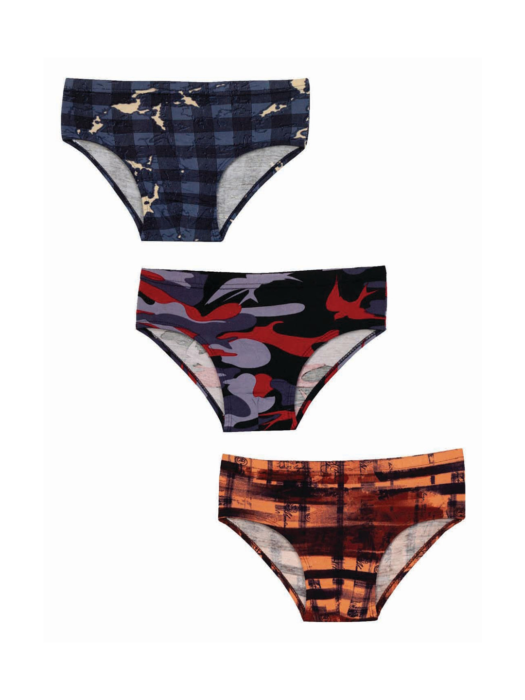 Zoom Minimondo Girls Pack Of 3 Multicoloured Basic Briefs 7005-(2)-