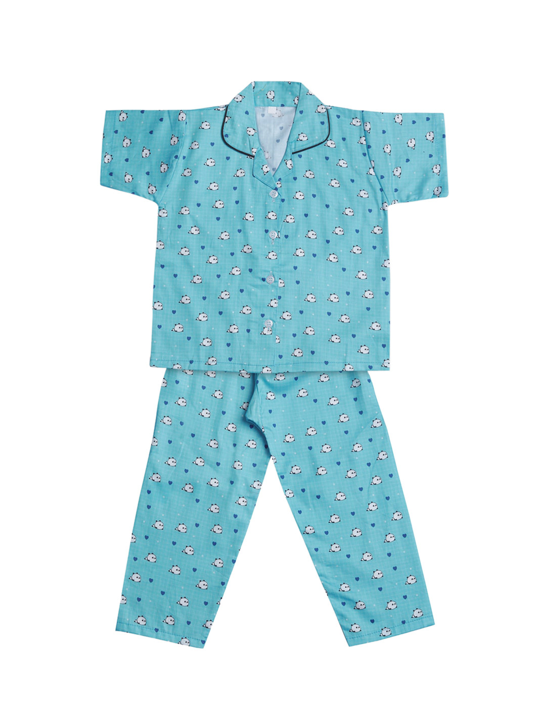 Wish Karo Boys Blue Printed Night Suits