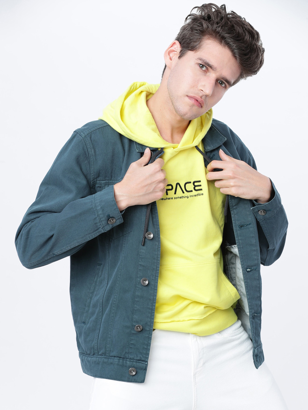 LOCOMOTIVE Men Teal Solid Bomber