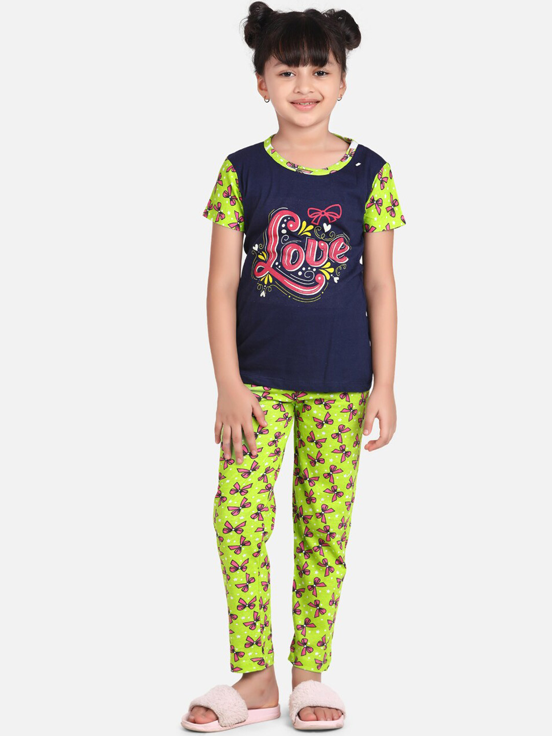StyleStone Girls Navy Blue Graphic