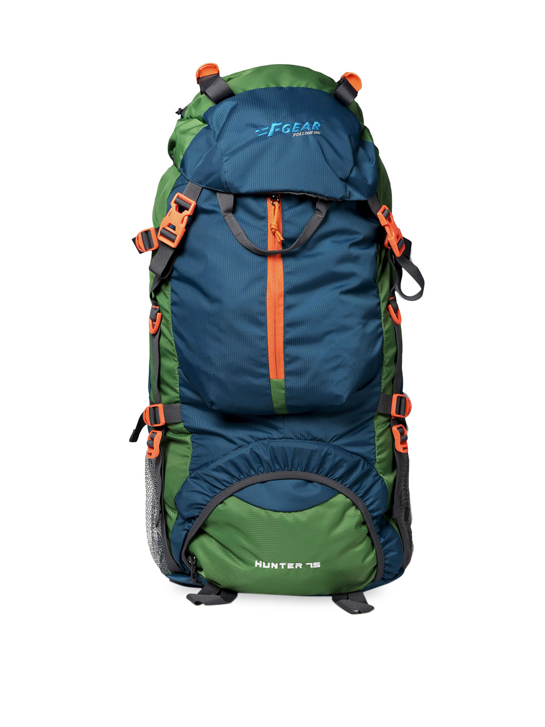 F Gear Unisex Blue & Grey Solid Large Hunter Rucksack