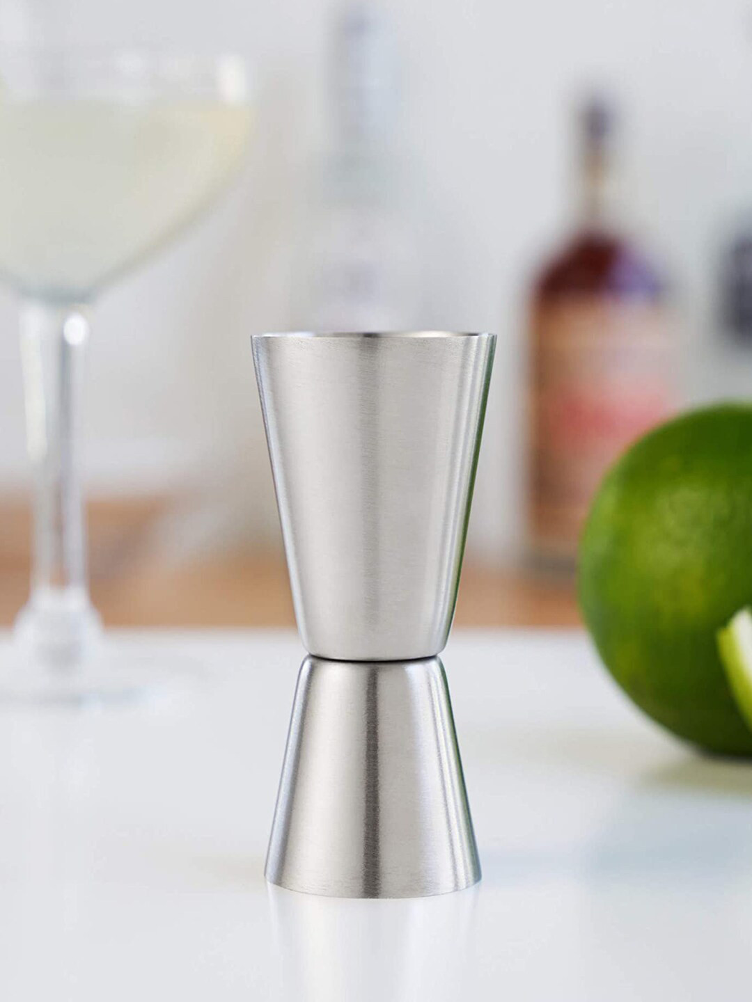 INCRIZMA Set Of 2 Silver-Toned Cocktail Shaker