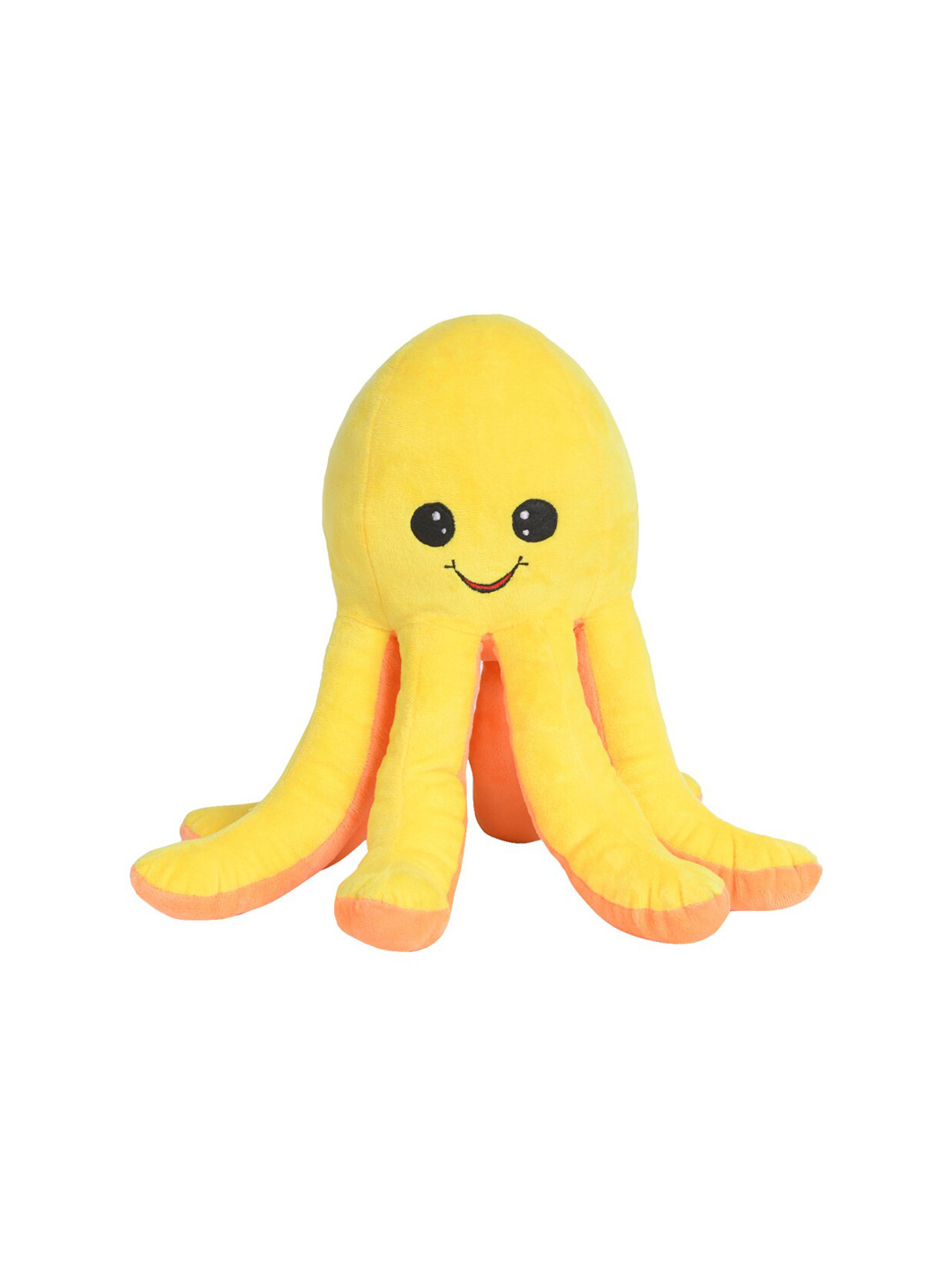 Ultra Kids Yellow & Orange Solid Octopus Stuffed 15 Inch Soft Toy