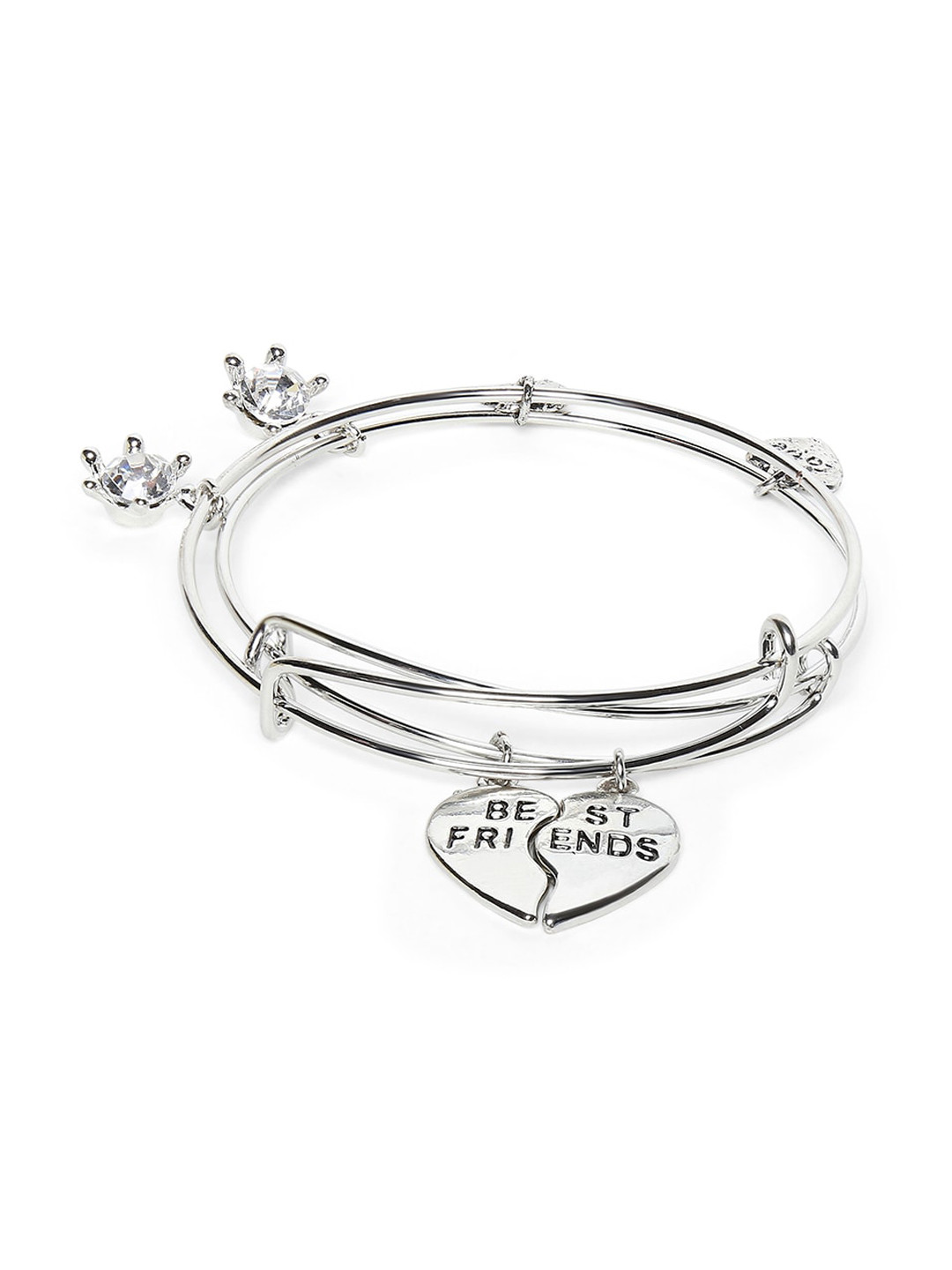 Mahi Silver-Toned Set of 2 Bracelet