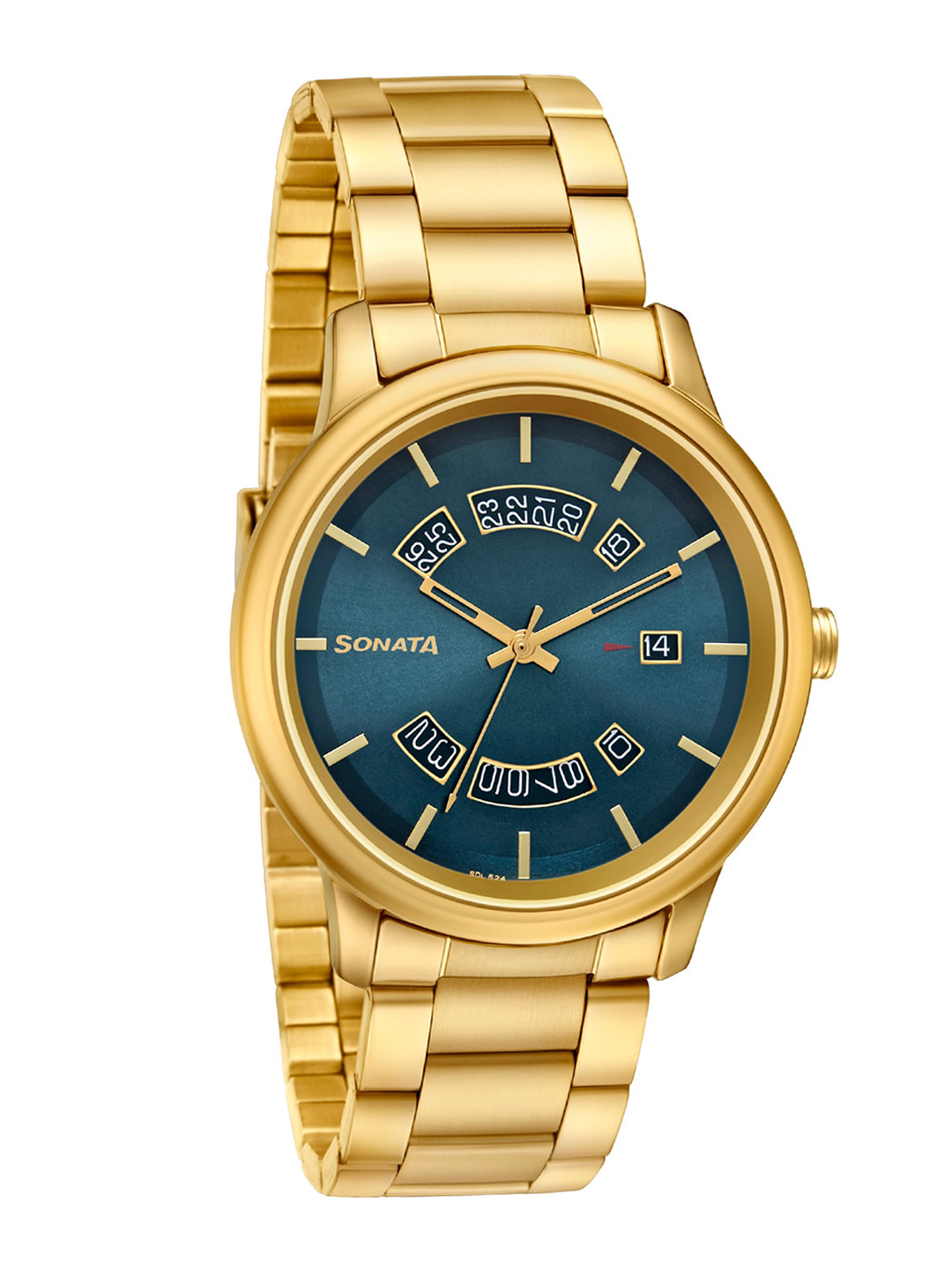 Sonata Men Blue Analogue Watch 7134YM05