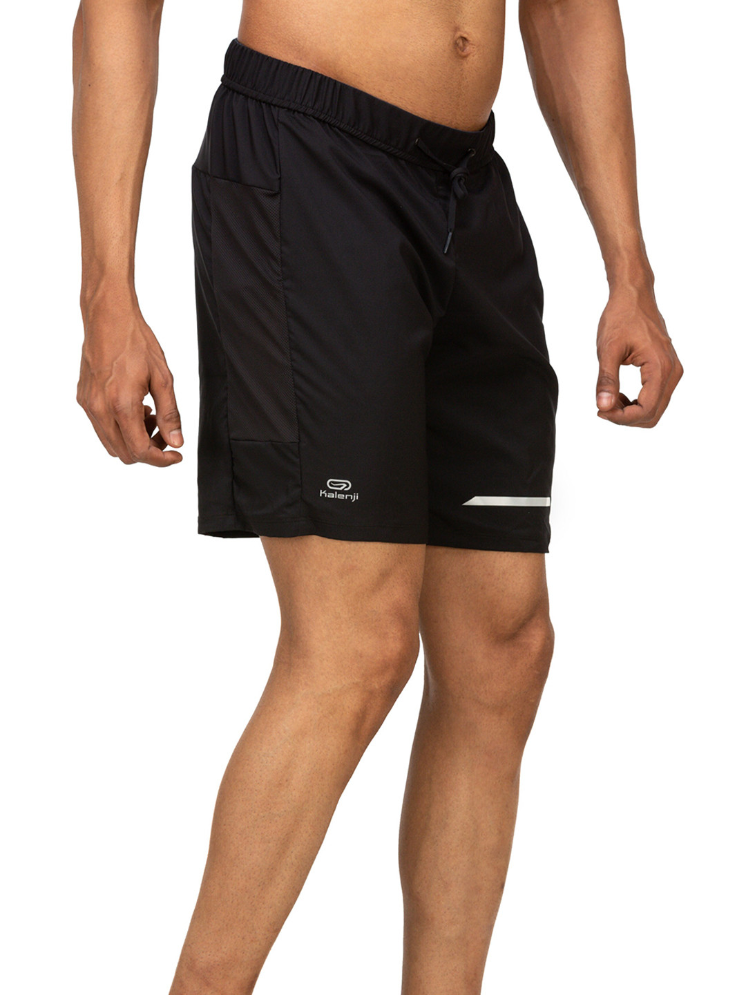Decathlon Men Black Run Dry Plus Running Shorts
