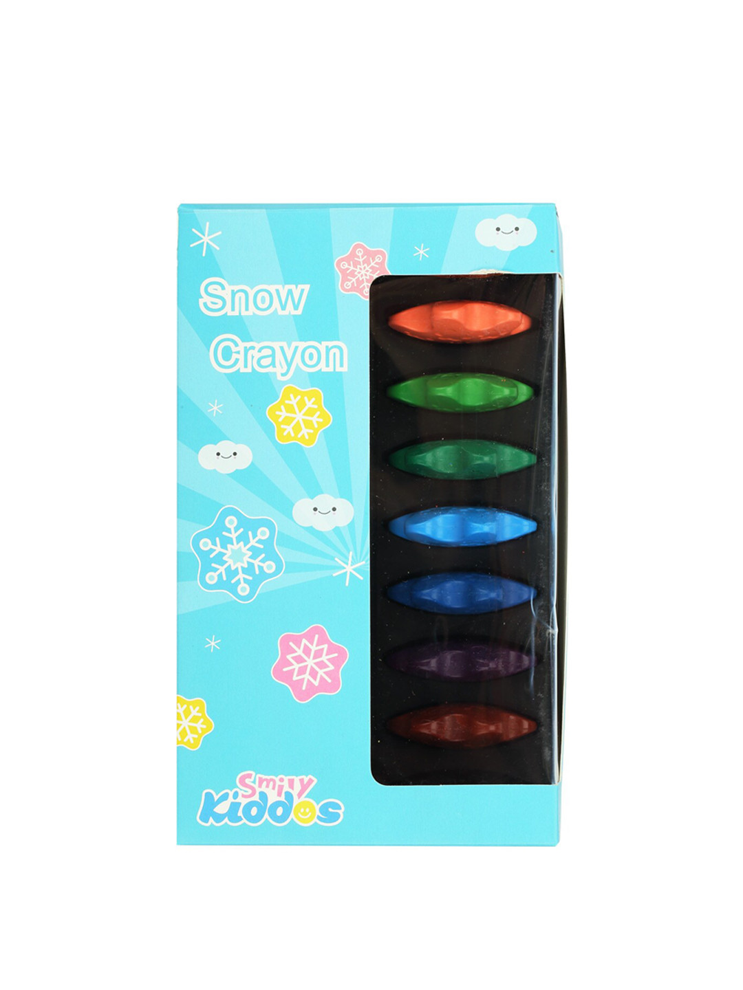 Smily Kiddos Kids Set Of 12 Multicolour Snow Crayons
