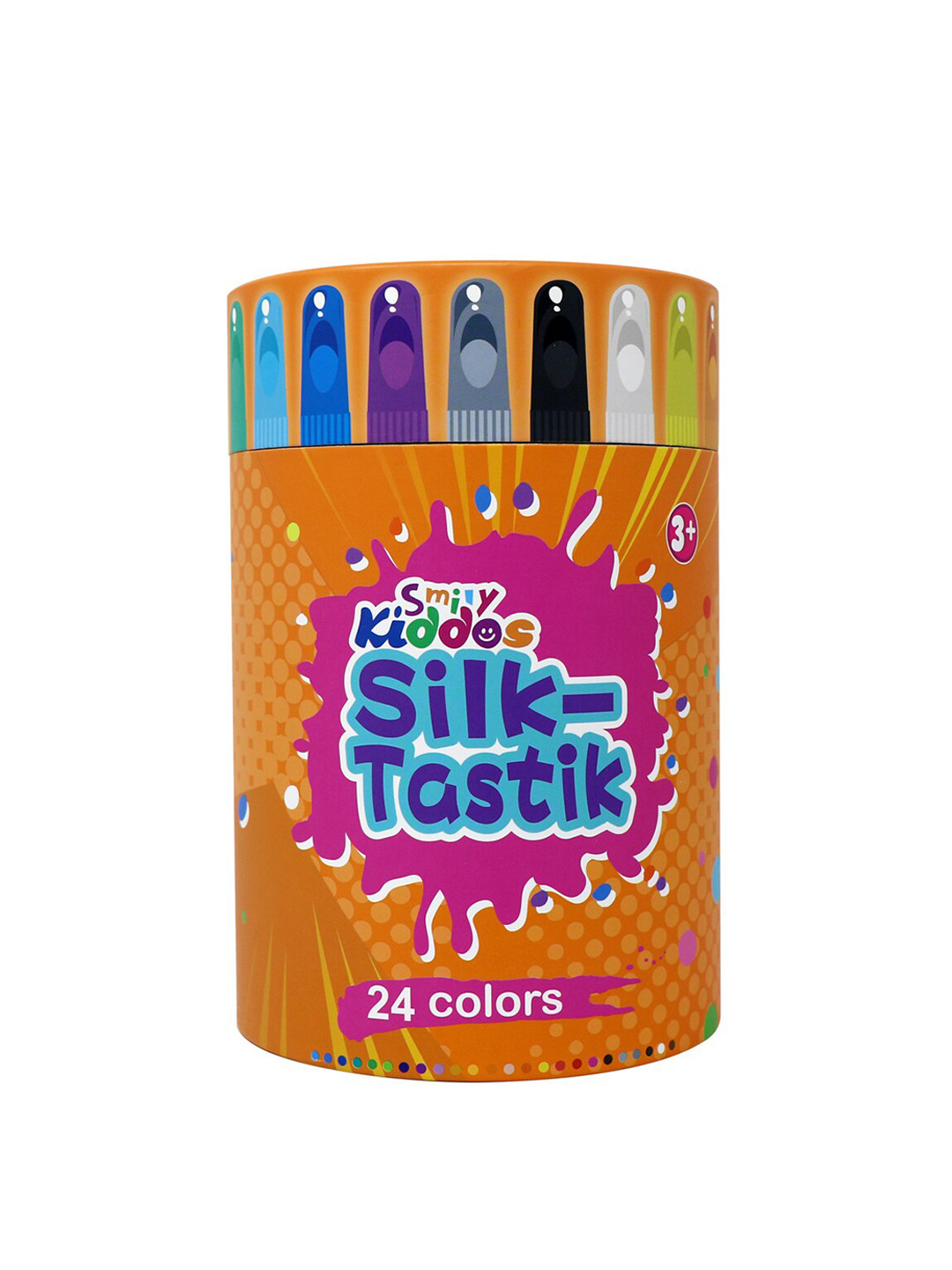 Smily Kiddos Kids Set of 24 Multi-Coloured Silky Crayons