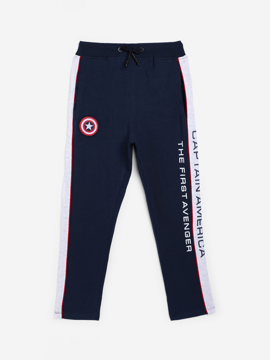 Octave Boys Navy Blue Solid Track Pants