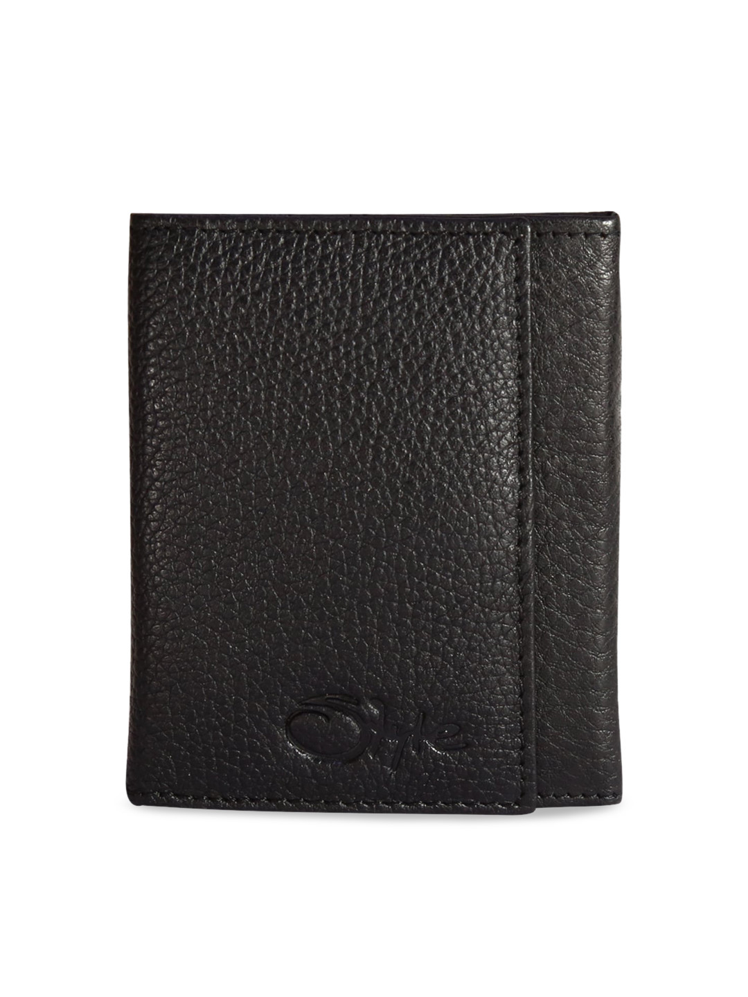Style SHOES Unisex Black Textured Card Holder