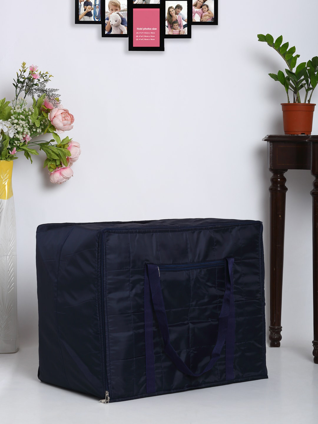 HOSTA HOMES Navy Blue Solid Foldable Storage Bag