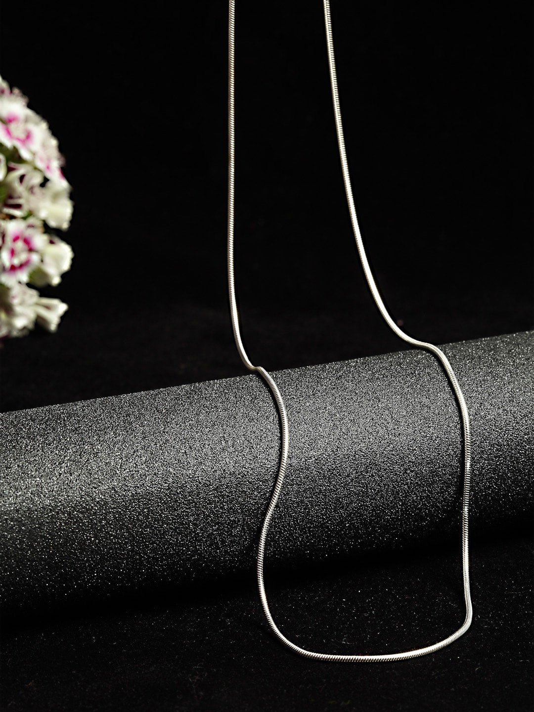 Clara Silver-Toned Sterling Silver Rhodium-Plated Chain