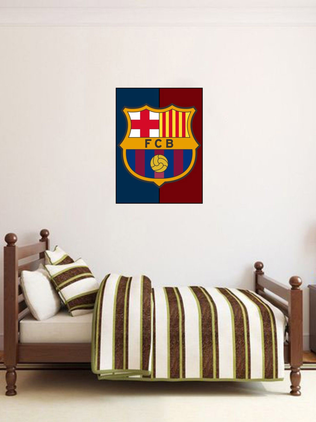 rawpockets Multicoloured FCB Club Wall Sticker