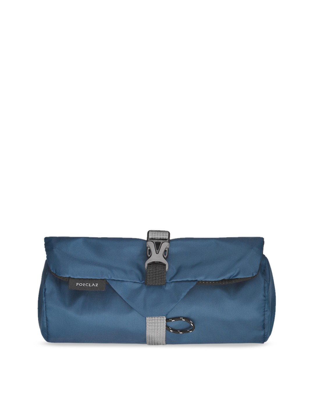 Decathlon FORCLAZ - Unisex Blue Solid Foldable Toiletry Bag