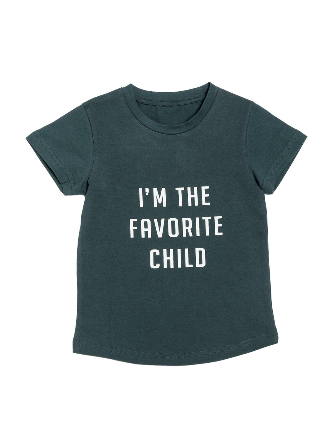 DOOR74 Unisex Kids Green Printed Round Neck T-shirt