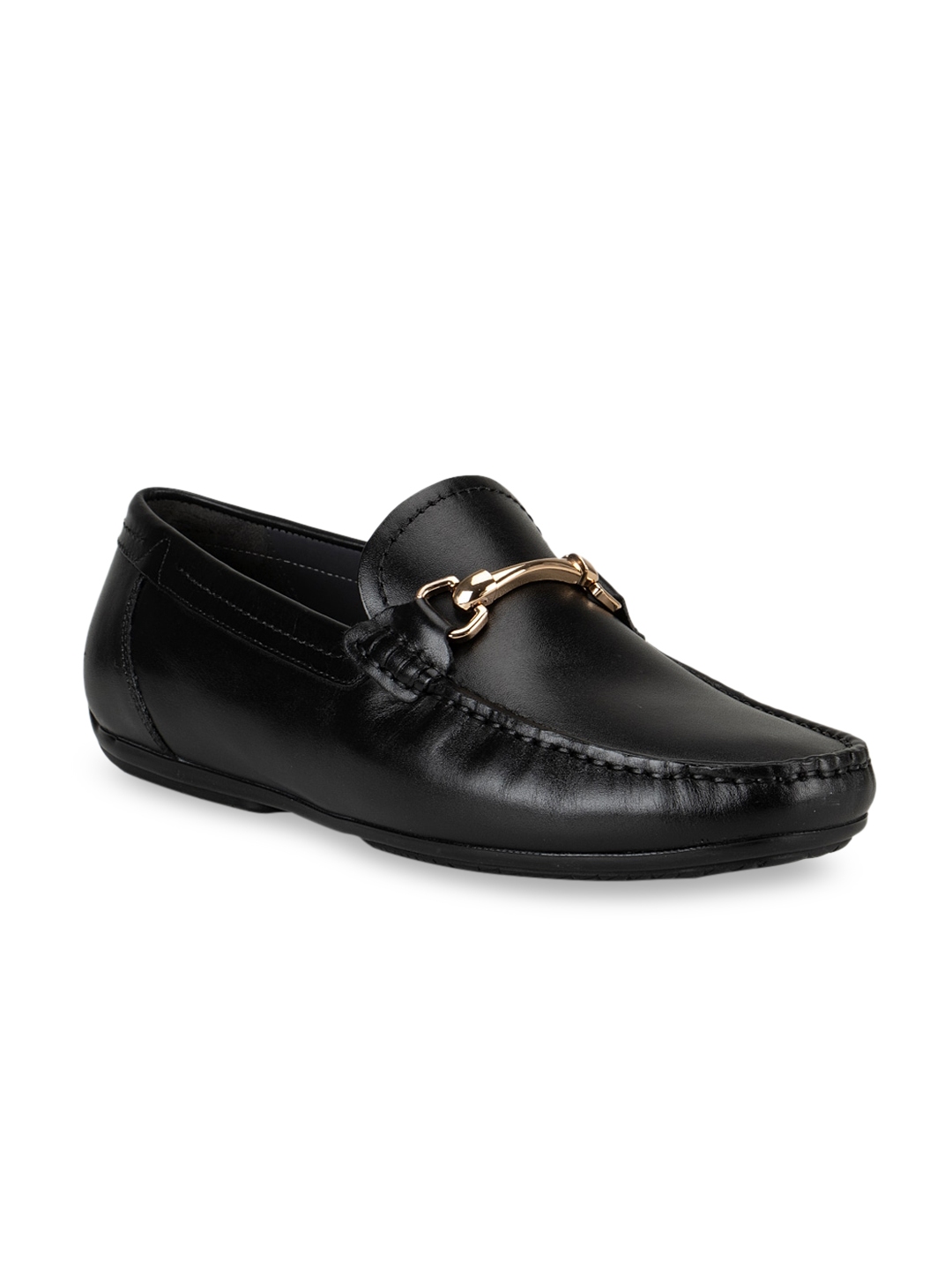 Buy ROSSO BRUNELLO Men Black Leather Loafers Casual Shoes for Men 13981976 Myntra