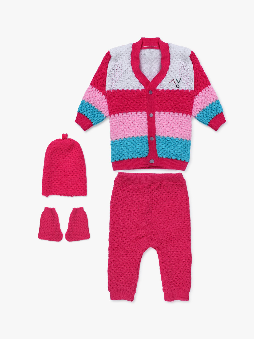 Superminis Unisex Kids Magenta & Blue Colourblocked Shirt with Trousers