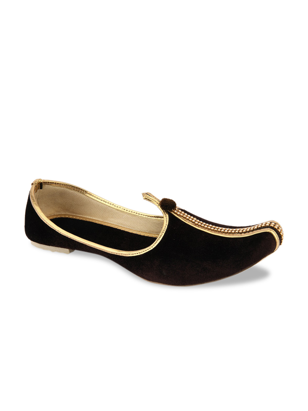 DESI COLOUR Men Brown Mojaris