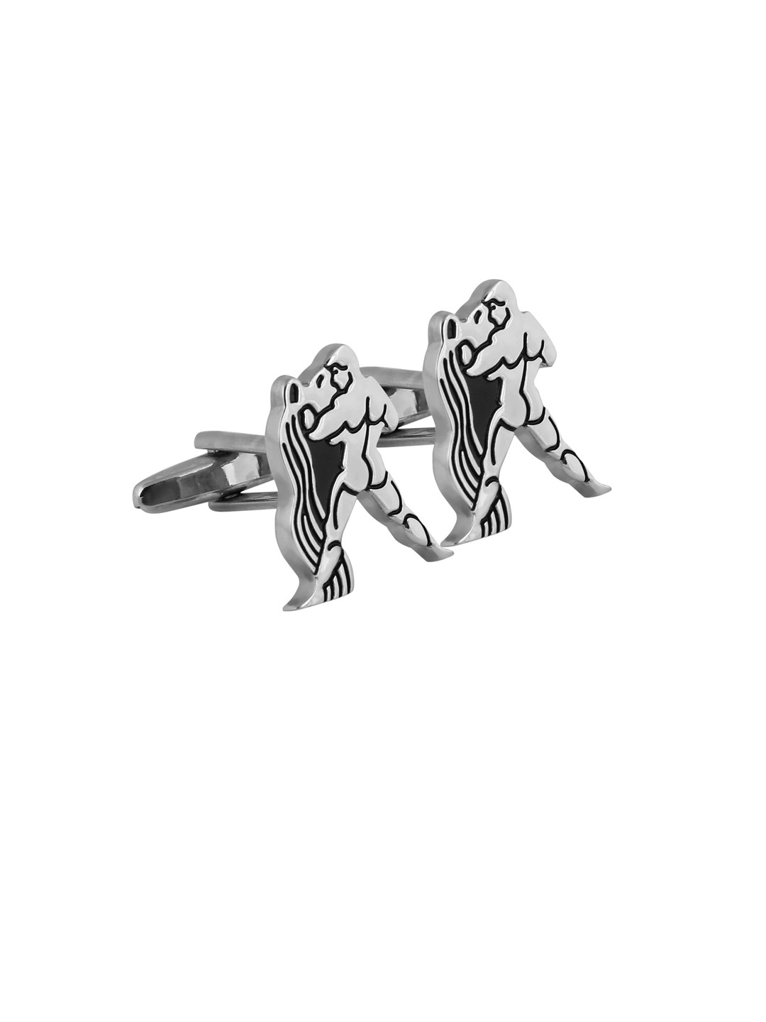 Alvaro Castagnino Silver-Toned Zodiac Sign Cufflinks