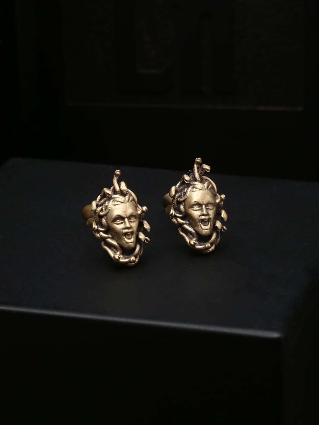 COSA NOSTRAA Gold-Toned Quirky Cufflinks