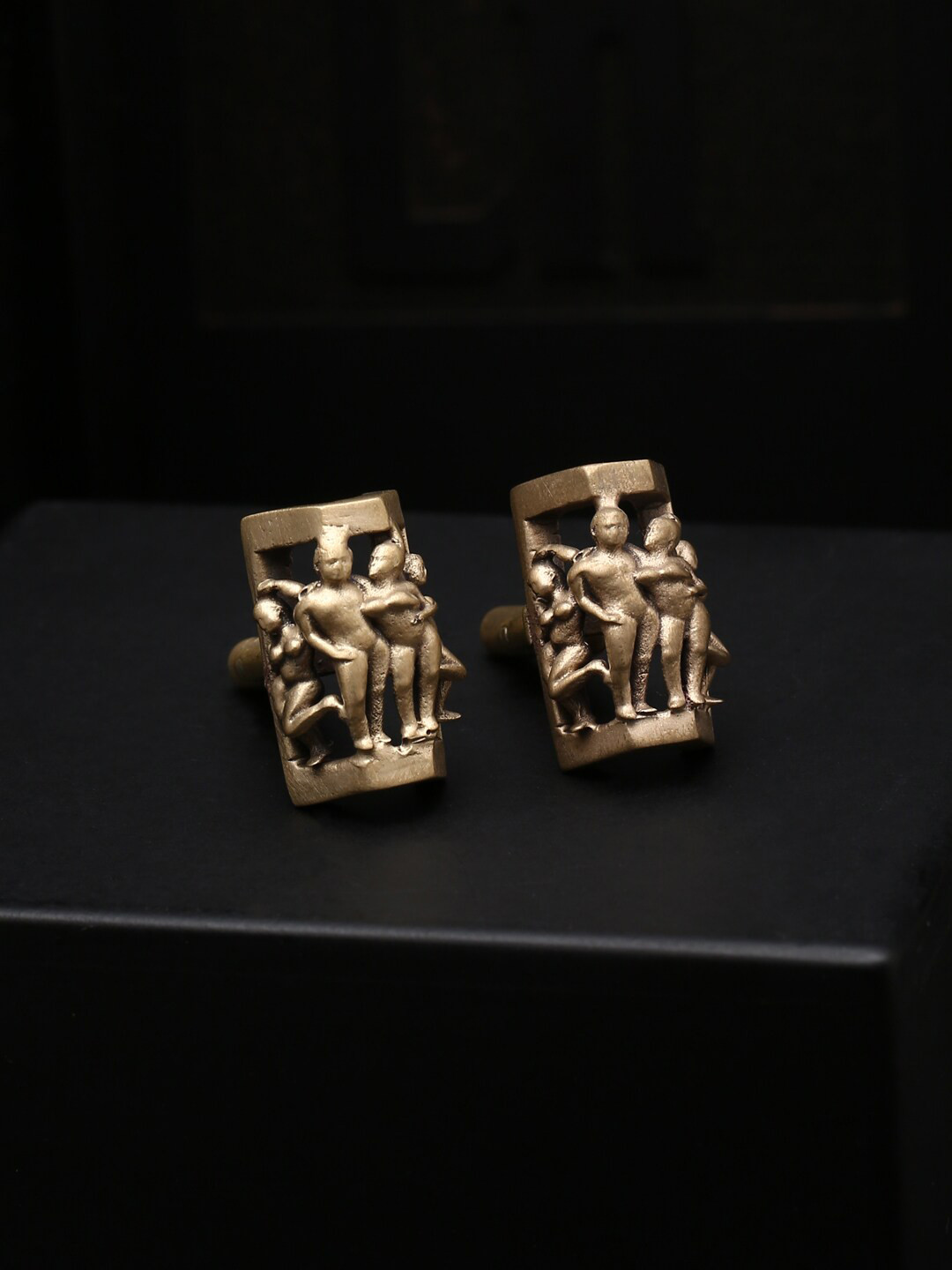 COSA NOSTRAA Copper-Toned Quirky Cufflinks