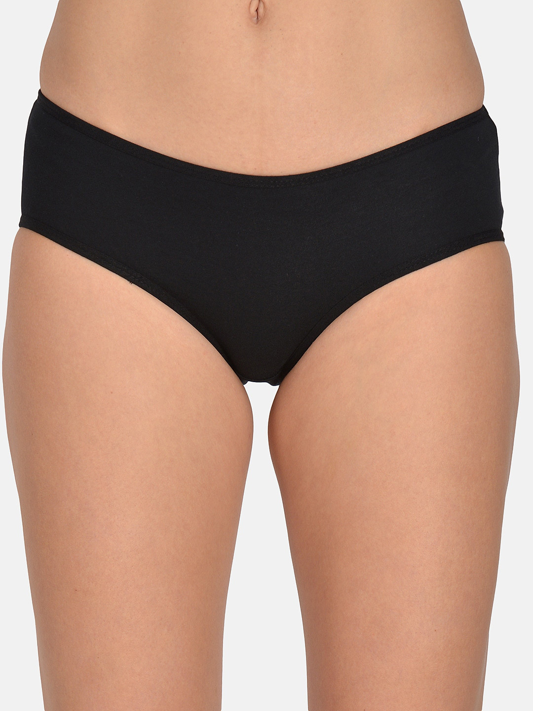 mod & shy Women Black Solid Hipster Briefs MU150