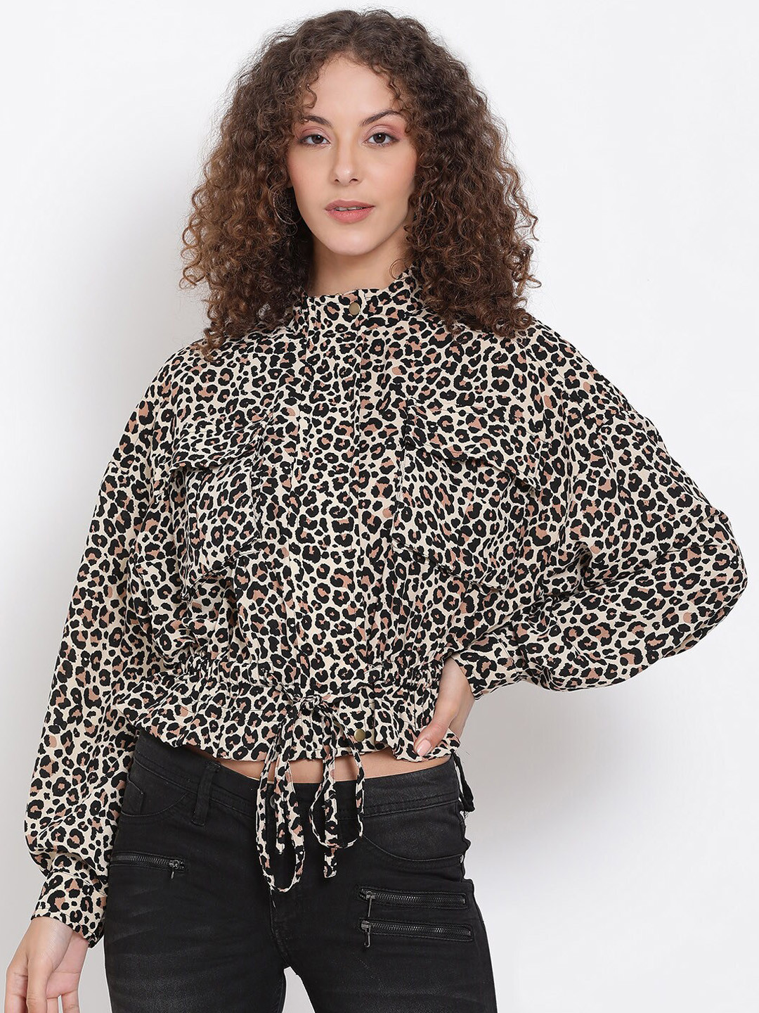 Oxolloxo Women Multicoloured Printed Tailored Jacket
